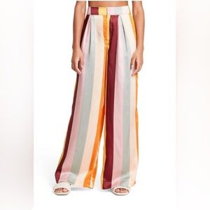 Fe Noel × Target - Mixed Vertical Stripe Print Wide-Leg Pants